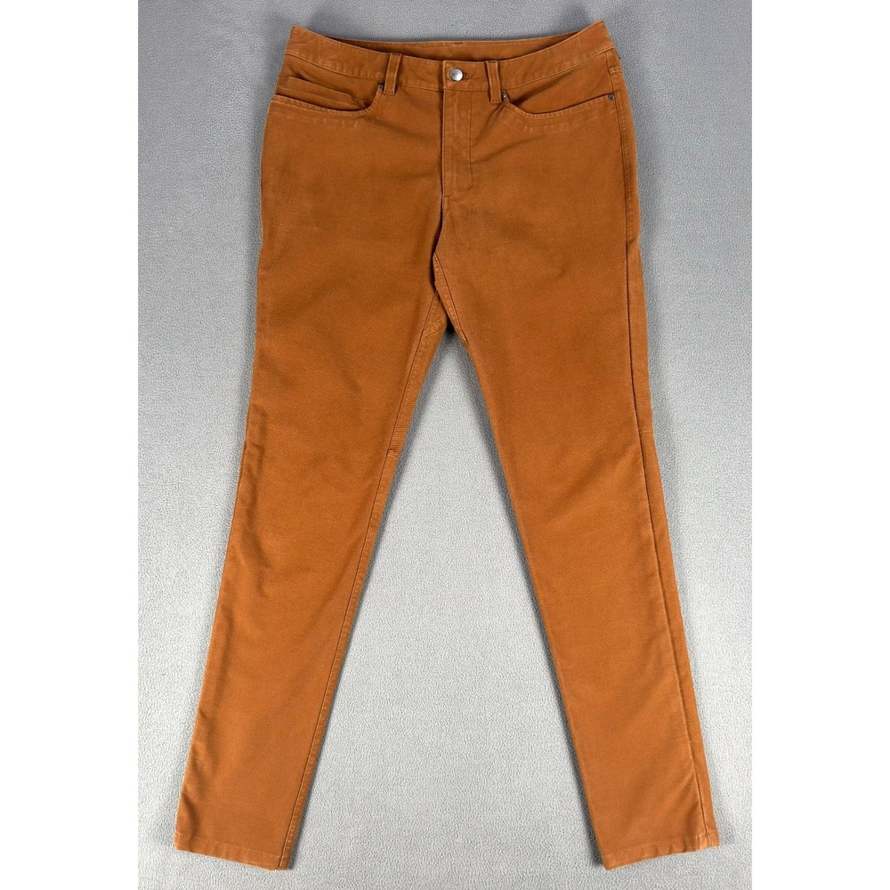 Lululemon Pants Mens 32x32 Brown Utilitech Canvas ABC Slim‎ Fit Trousers